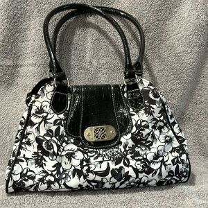 Black and white purse
